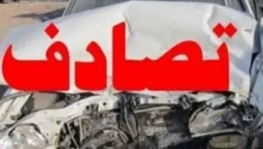 تصادف شدید خاور و موتورسیکلت در مرزداران