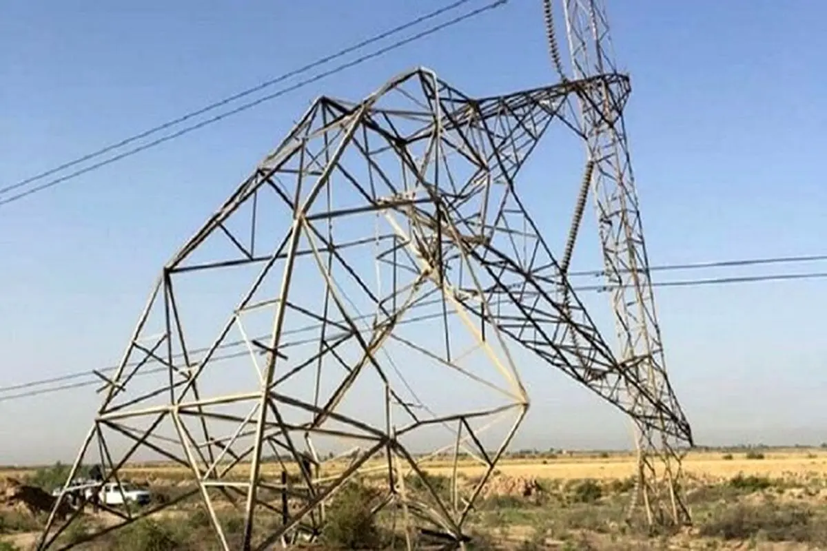 منفجر شدن ۲ دکل انتقال برق در دیالی عراق+فیلم