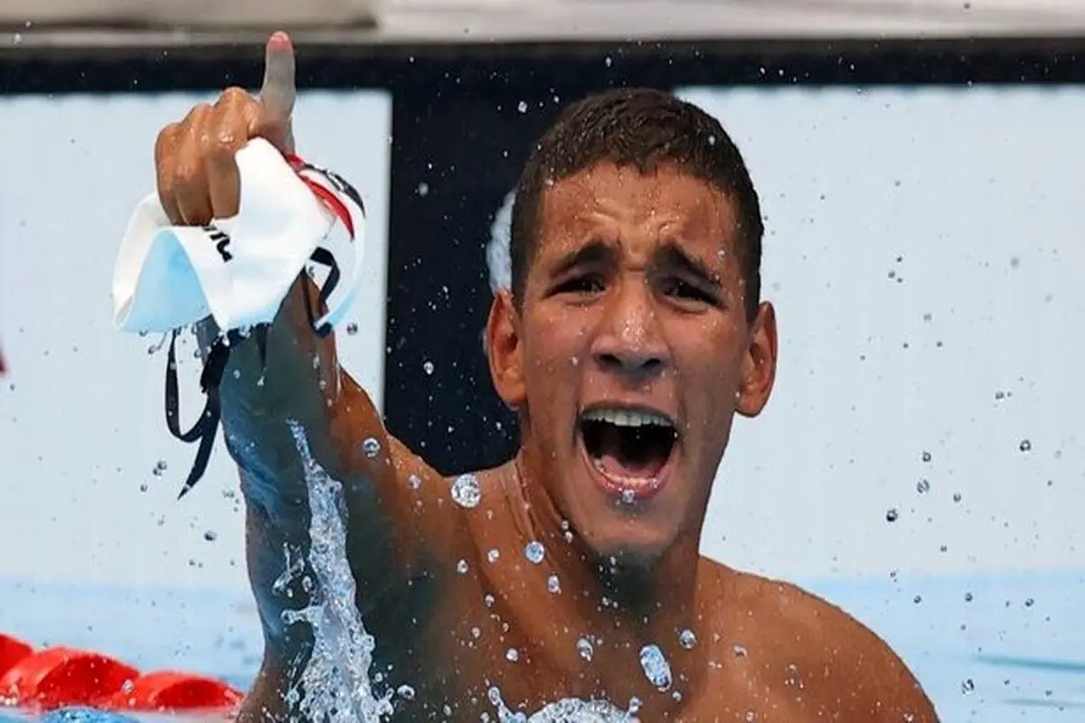شگفتی بزرگ روز دوم المپیک توکیو با قهرمانی نوجوان ۱۸ ساله تونسی در شنا + تصاویر