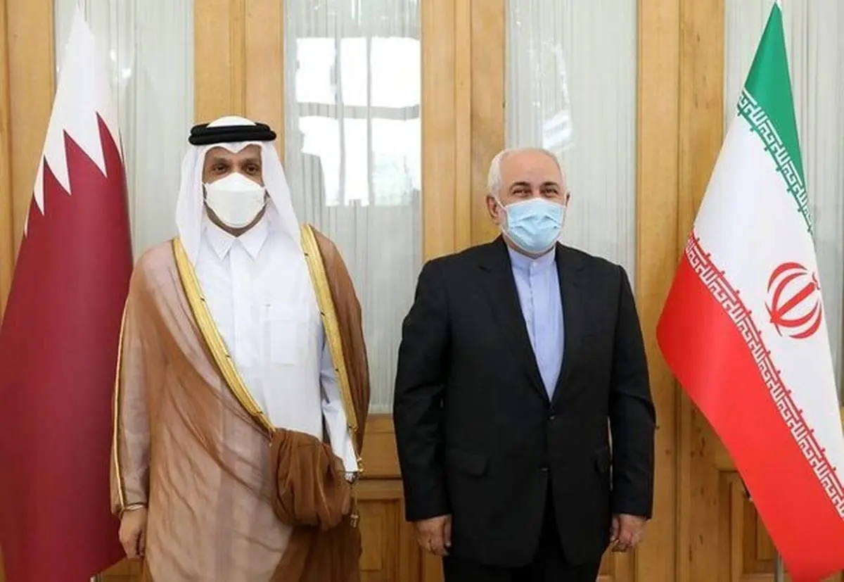 گفت‌وگوی ظریف با وزیر خارجه قطر