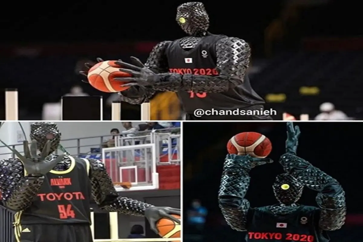 ژاپنی‌ها از ربات بسکتبالیست خود رونمایی کردند + فیلم و عکس