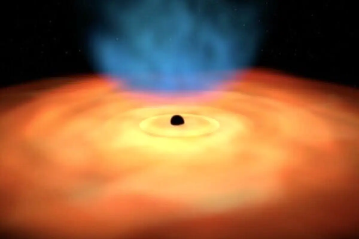 برای نخستین بار نور پشت یک سیاهچاله رصد شد