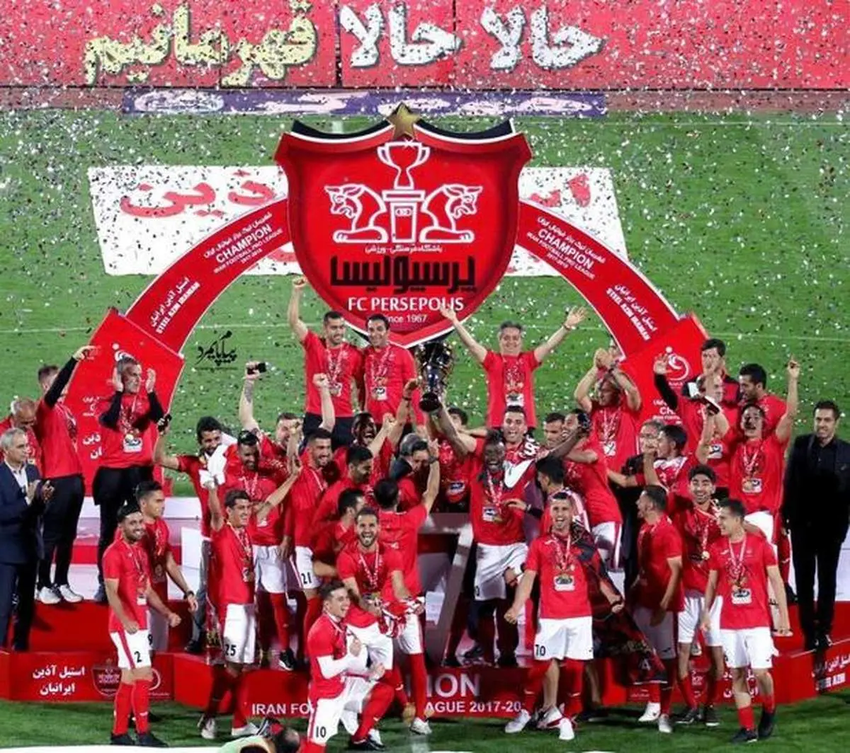 جشن قهرمانی پرسپولیس در لیگ برتر فوتبال