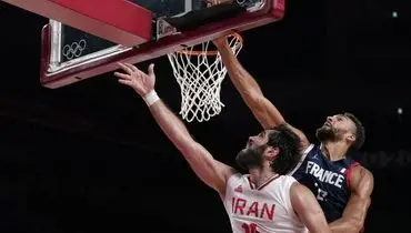 خلاصه مسابقه بسکتبال ایران ۶۲-۷۹ فرانسه + فیلم