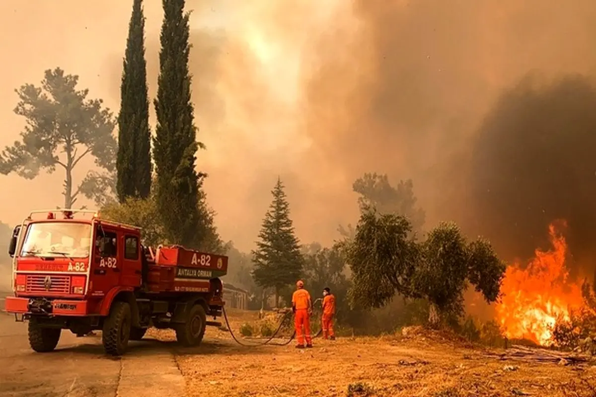 ترکیه در بحران آتش‌ سوزی