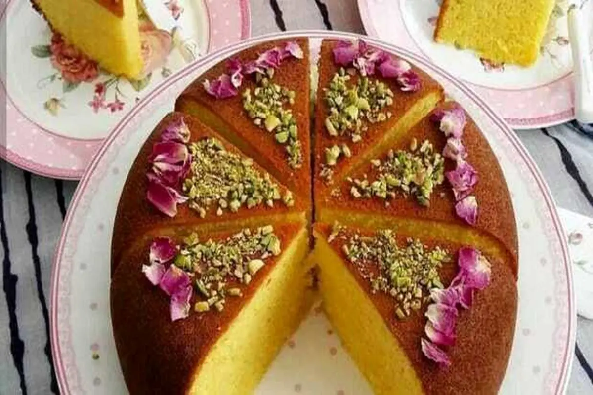 طرز تهیه کیک زعفرانی خوشمزه
