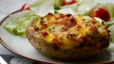 طرز تهیه سیب زمینی شکم پر  خوشمزه و مجلسی
