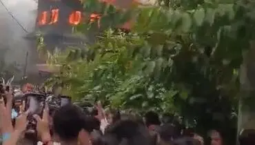 خانه نخست‌وزیر نپال در آتش خشم معترضان سوخت + ویدیو