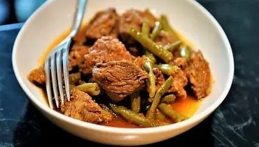 طرز تهیه خورش لوبیا سبز و گوشت