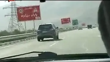 تعقیب و گریز هالیوودی پلیس تهران با یک راننده + فیلم