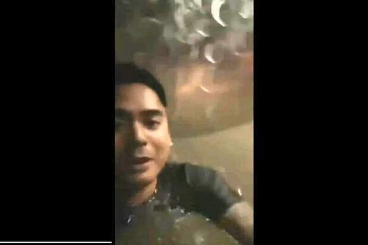 سیلابی که به داخل آسانسور رسید + فیلم