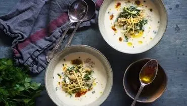 طرز تهیه آش ماست با گوشت و بدون گوشت