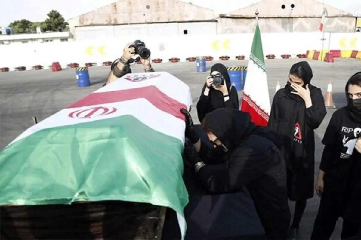 مراسم تشییع پیکر ارشا اقدسی در بوستان ولایت + فیلم