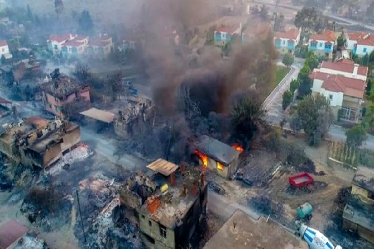 وضعیت آخرالزمانی ترکیه پس از آتش‌سوزی اخیر + فیلم