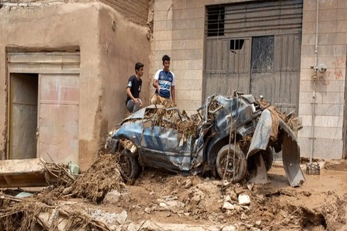 خسارات سیل در شهرستان آوج قزوین