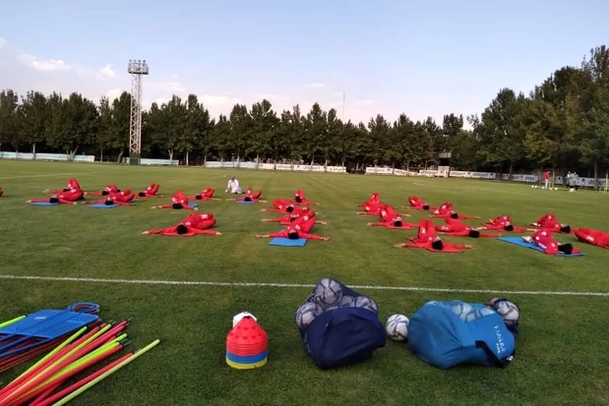 لحظاتی جالب از تمرین تیم ملی فوتبال بانوان + فیلم