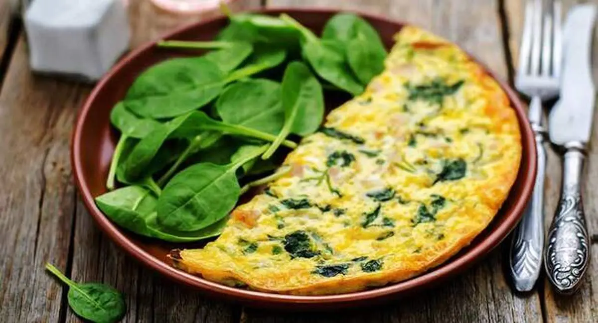طرز تهیه املت جعفری و اسفناج خوشمزه