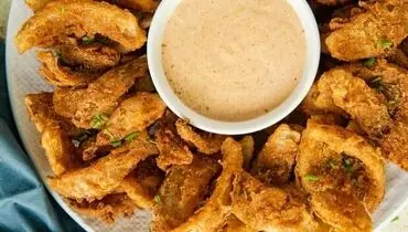 طرز تهیه پیاز سوخاری با سس مخصوص + فیلم