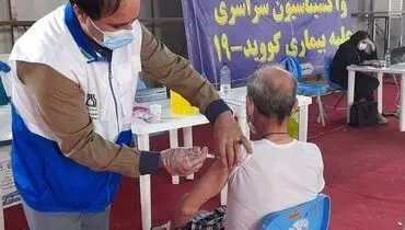 تبدیل هیات عزاداری به مرکز واکسیناسیون شبانه‌روزی کرونا + فیلم