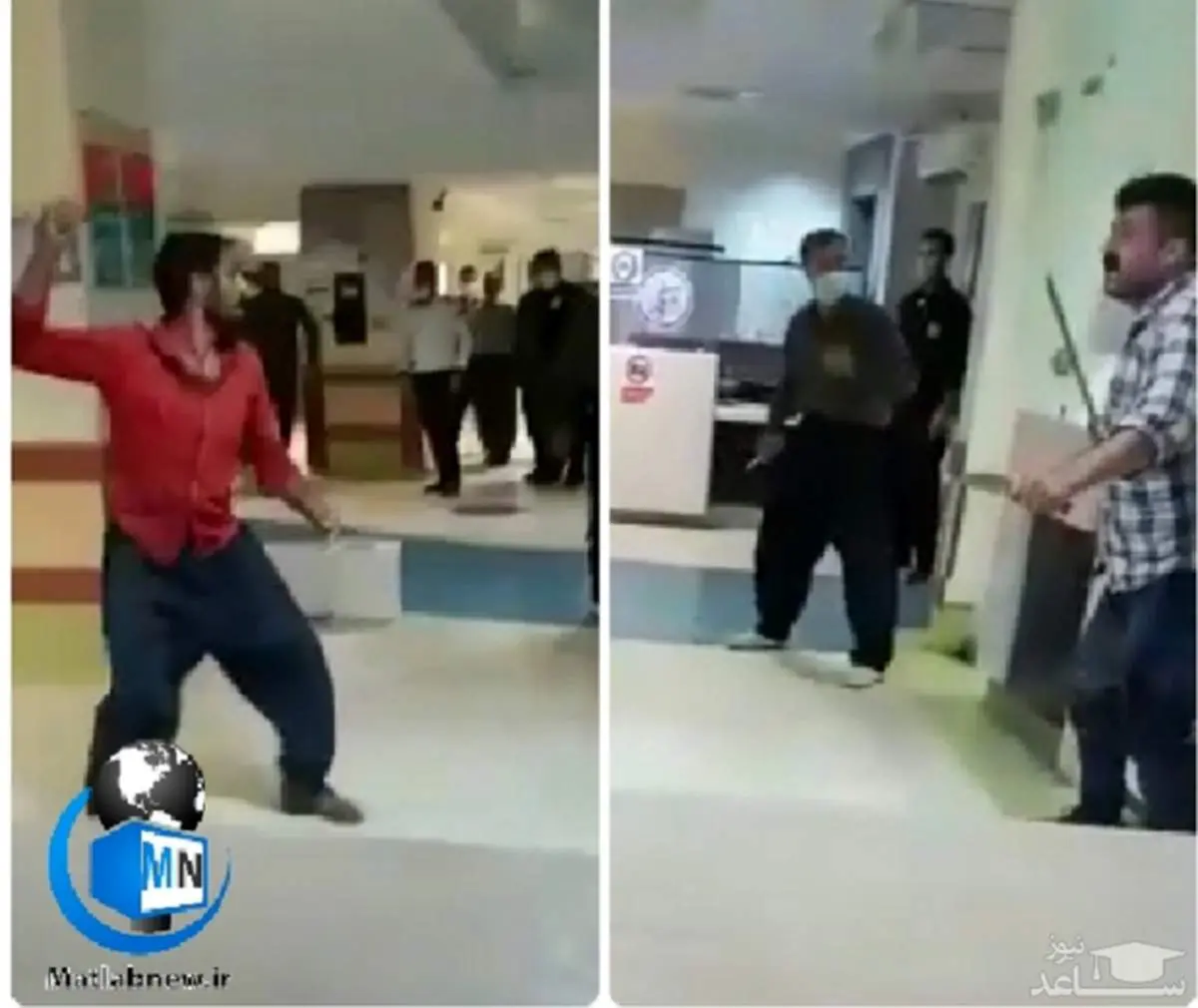 قمه کشی در بیمارستان دورود بر سر تخت خالی! + فیلم