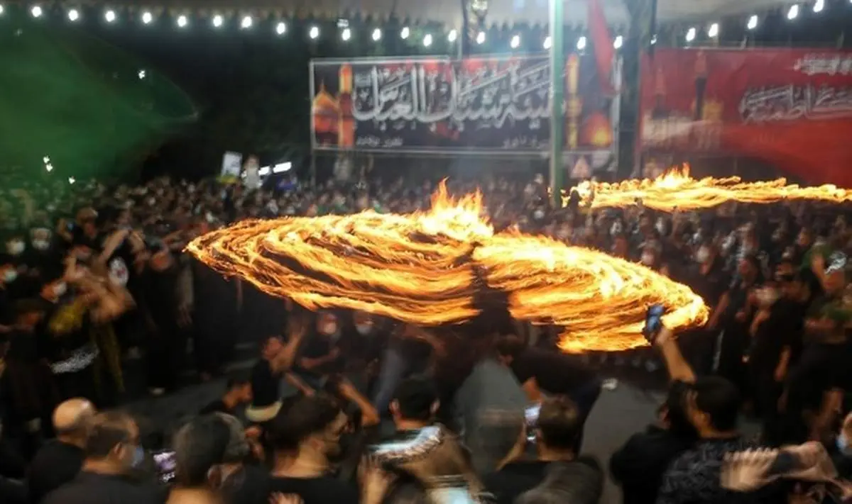 آیین مشعل گردانی نجفیهای مقیم تهران