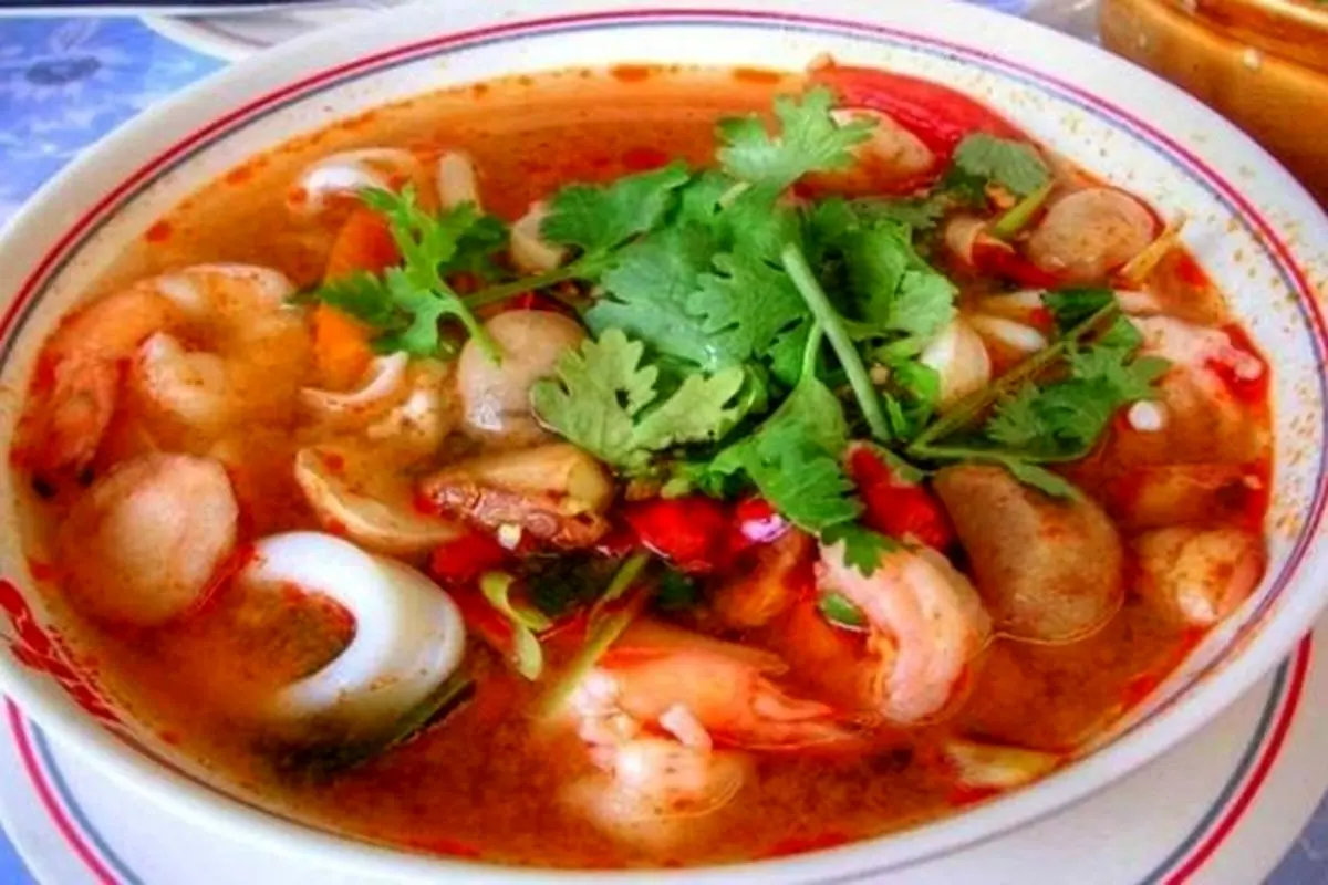 طرز تهیه سوپ تند تایلندی تام یام