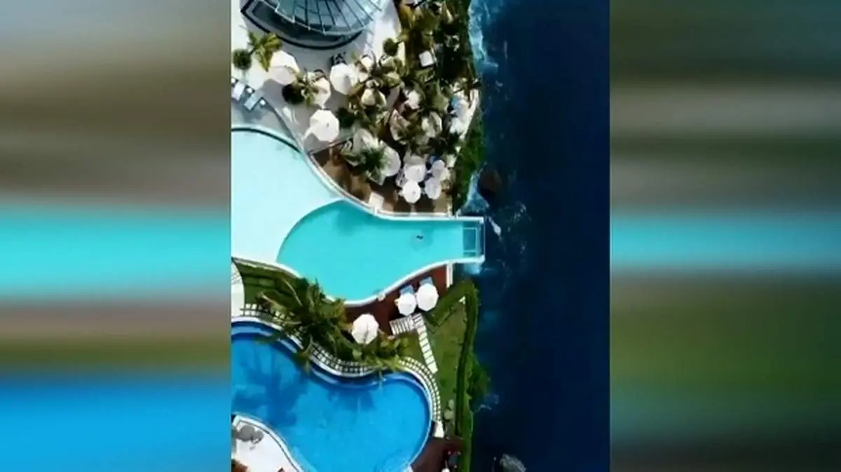 هتلی بسیار متفاوت در بالای یک صخره ۱۵۰ متری + فیلم