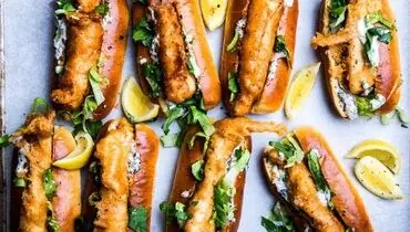 طرز تهیه سوسیس ماهی خانگی یا فیش داگ