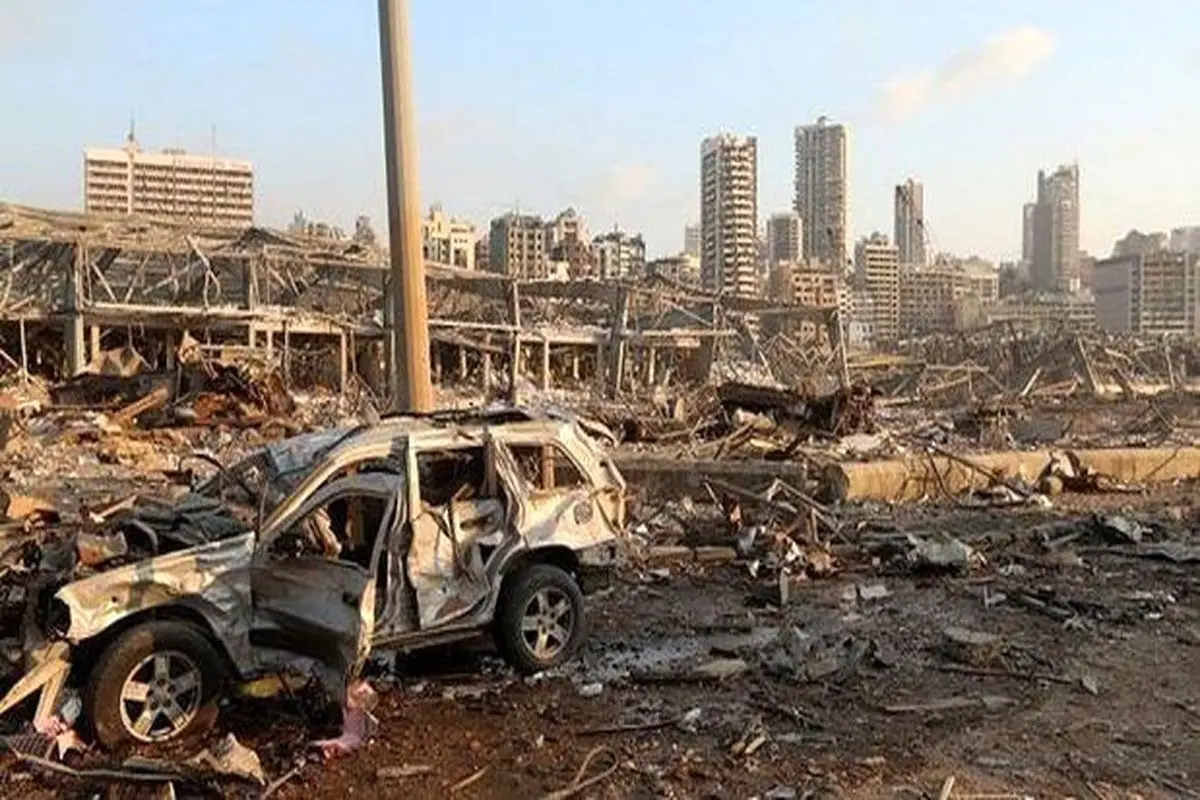 انفجار مهیب در کارخانه آب‌گرمکن سازی بیروت+ فیلم