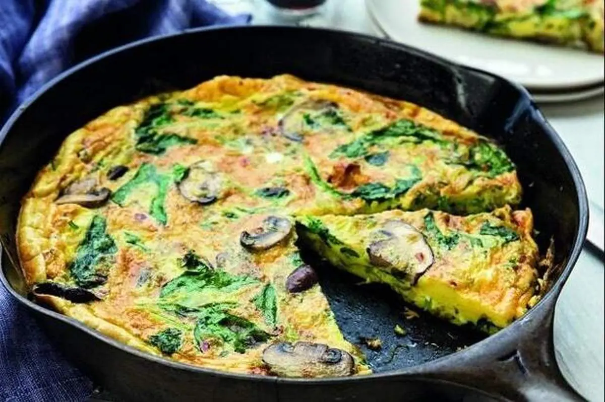 طرز تهیه املت قارچ و سبزیجات خوشمزه و لذیذ