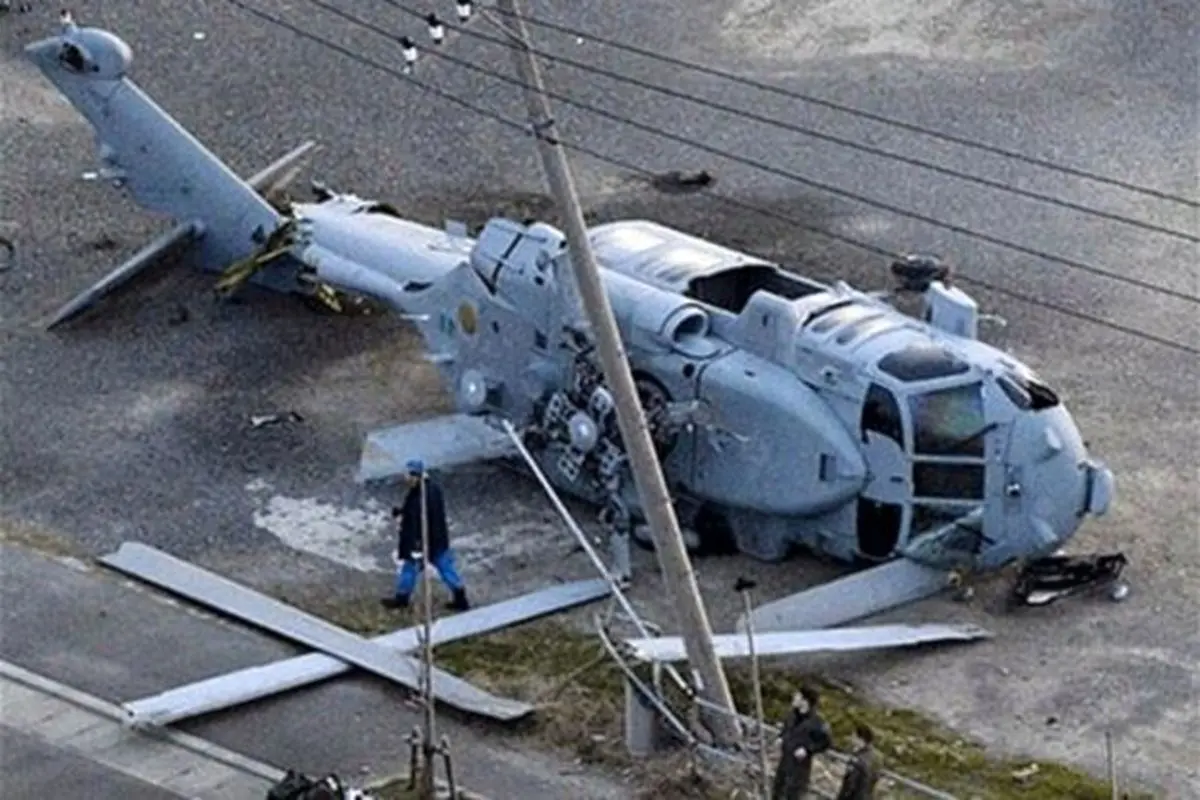 سقوط بالگرد نیروی دریایی آمریکا؛ مفقود شدن ۵ نفر + فیلم
