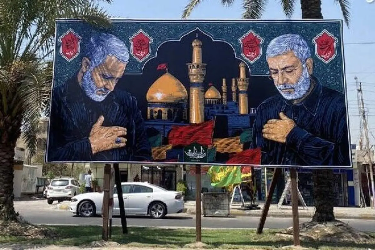 تصویر زیبای حاج قاسم و ابومهدی در بغداد
