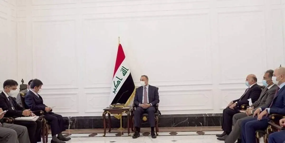 دیدار وزیر خارجه ژاپن با نخست‌وزیر عراق