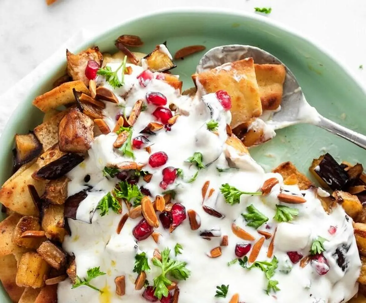 طرز تهیه فته بادمجان پیش غذایی خوشمزه