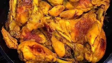 طرز تهیه خورش مرغ دودی