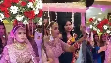 اقدام عجیب عروس به خاطر پخش نشدن آهنگ مورد علاقه!+فیلم