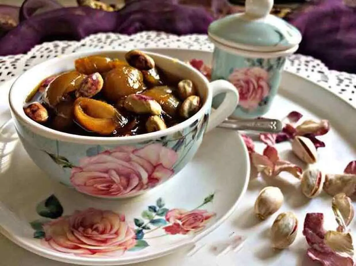طرز تهیه مربای پوست پسته متفاوت