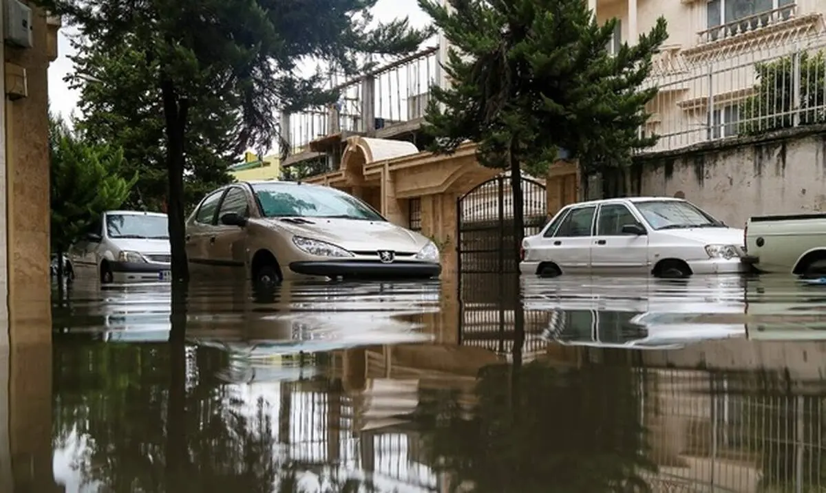 آبگرفتگی معابر عمومی در رشت
