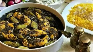طرز تهیه خورش کرفس با مرغ