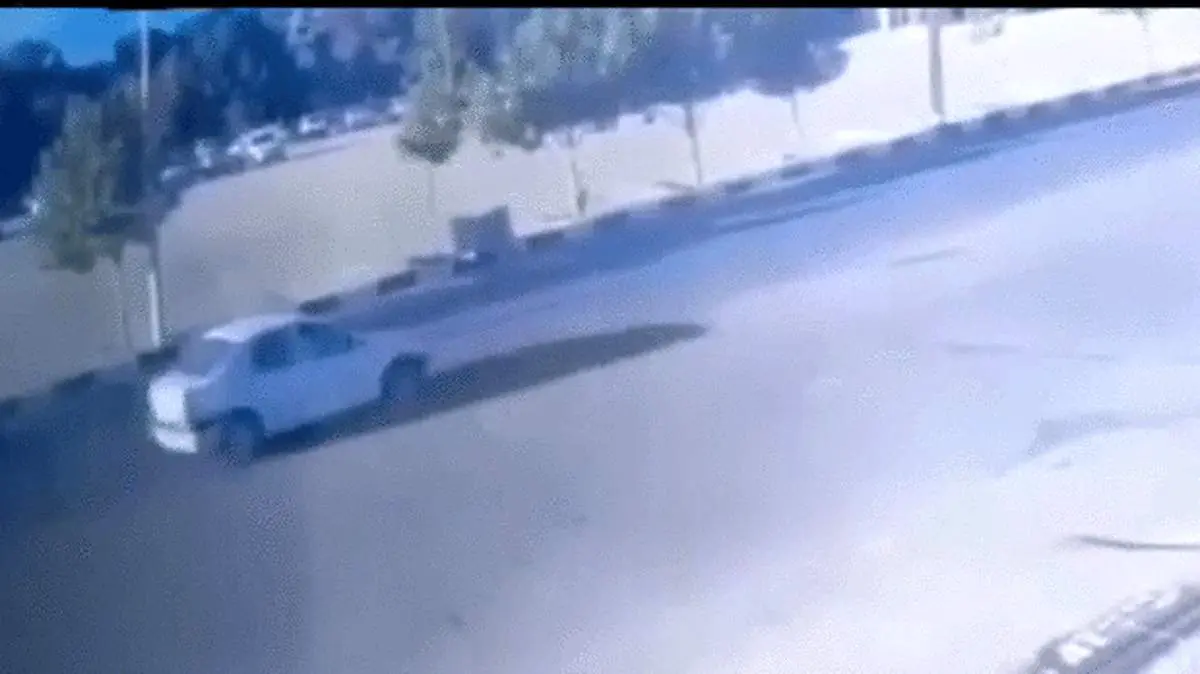 لحظه تصادف وحشتناک سانتافه و مزدا ۳ + فیلم
