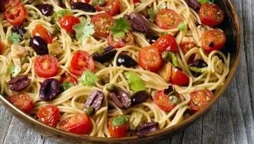 طرز تهیه اسپاگتی ایتالیایی رژیمی با ماهی