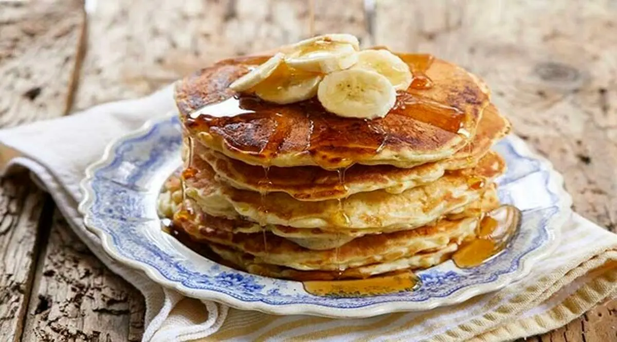 طرز تهیه پنکیک موز + فیلم