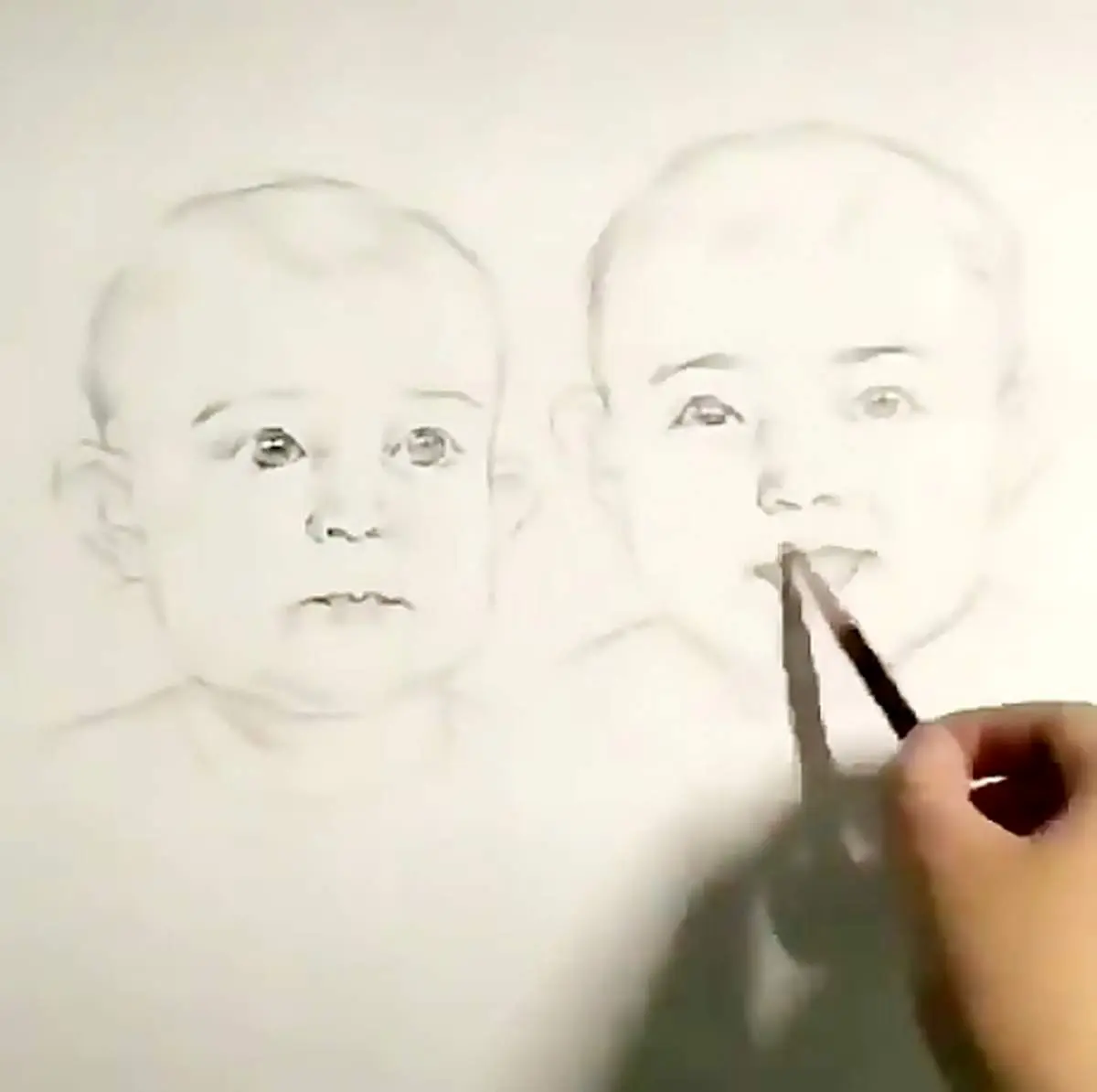 نقاشی بی نظیر  از مراحل زندگانی انسان از نوزادی تا پیری + فیلم