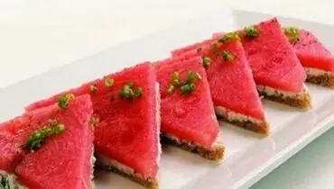 طرز تهیه ساندویچ هندوانه تابستانی