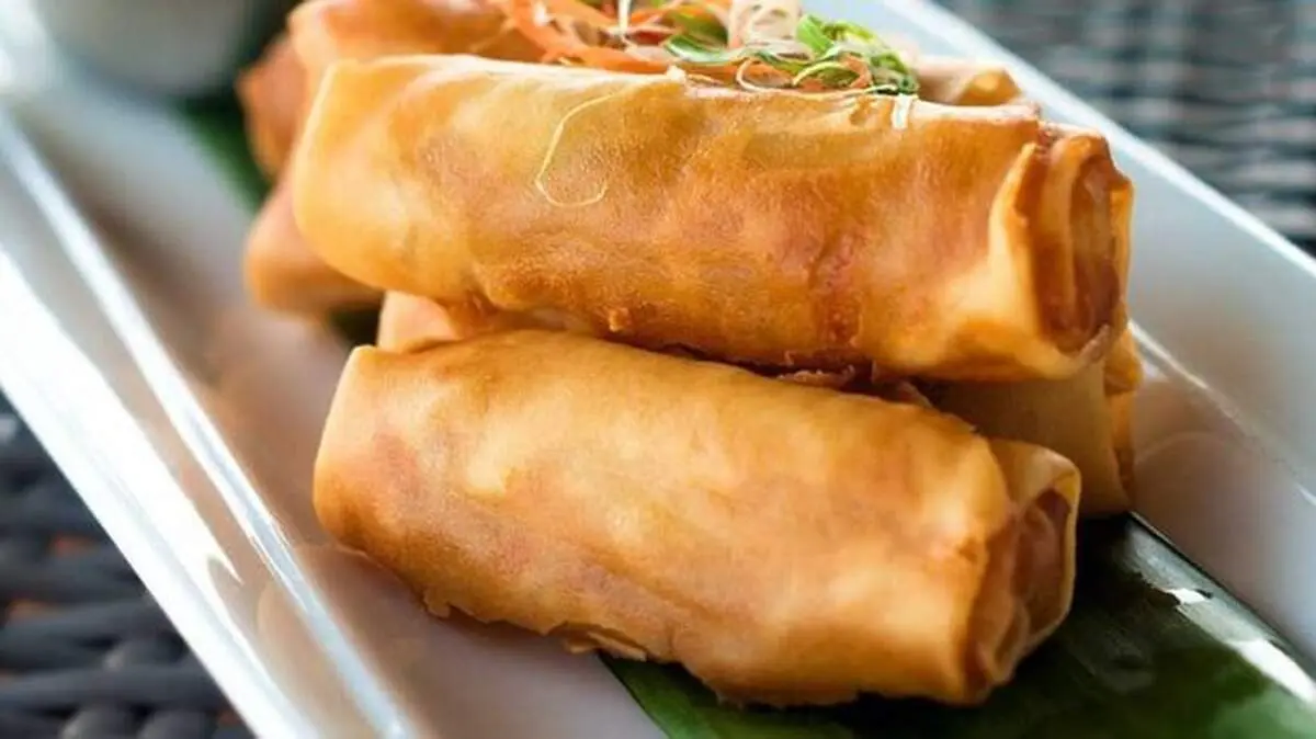طرز تهیه اسپرینگ رول سبزیجات