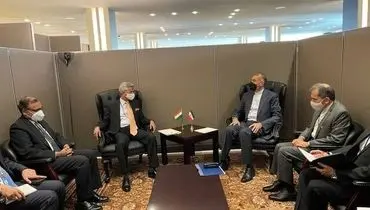 دیدار امیر عبداللهیان با وزیر خارجه هند