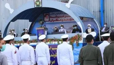 آیین استقبال از ناوگروه ۷۵ نیروی دریایی ارتش در بندرعباس