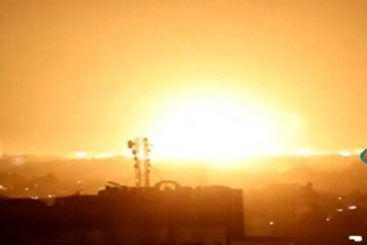لحظه حمله هوایی رژیم صهیونیستی به غزه+ ویدئو