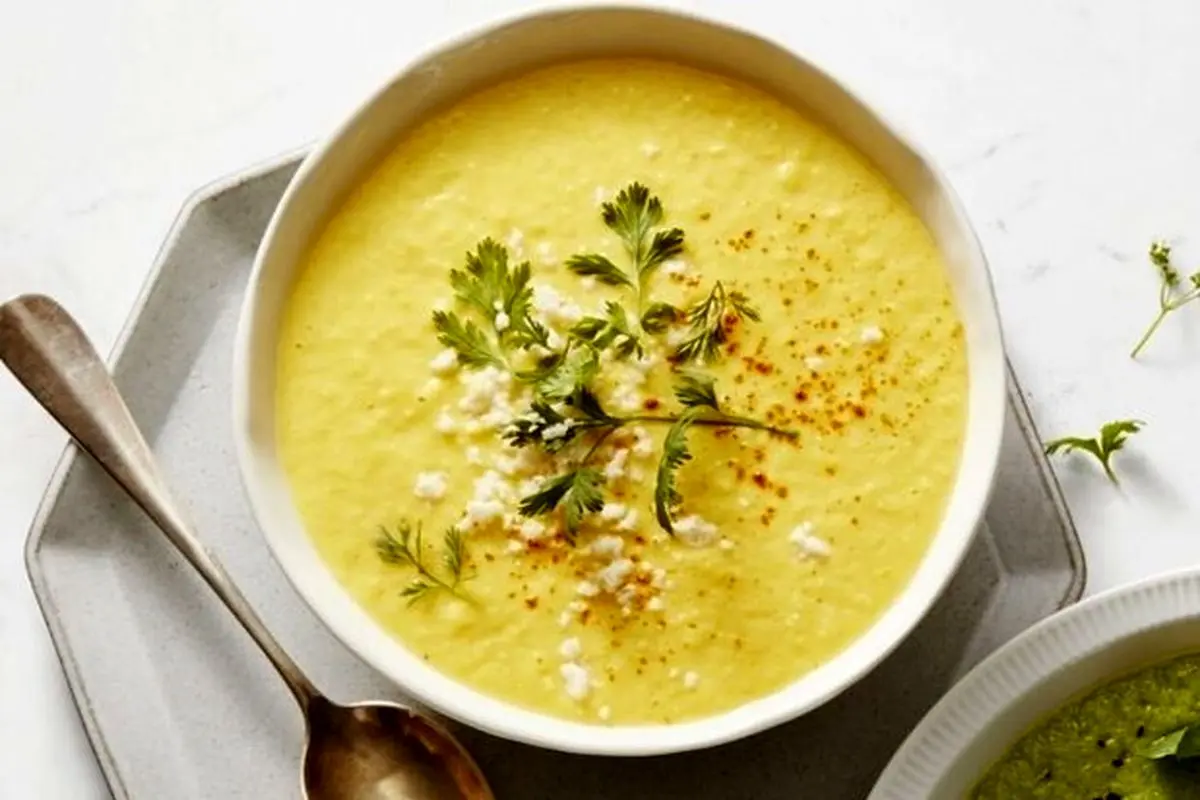طرز تهیه سوپ ذرت با شیر و قارچ، متفاوت و آسان