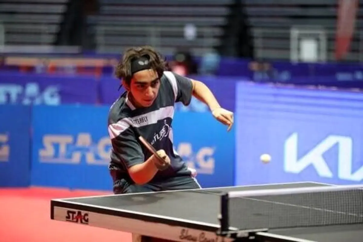 نایب قهرمانی پینگ پنگ باز ۱۶ ساله ایران در تور جهانی پرتغال